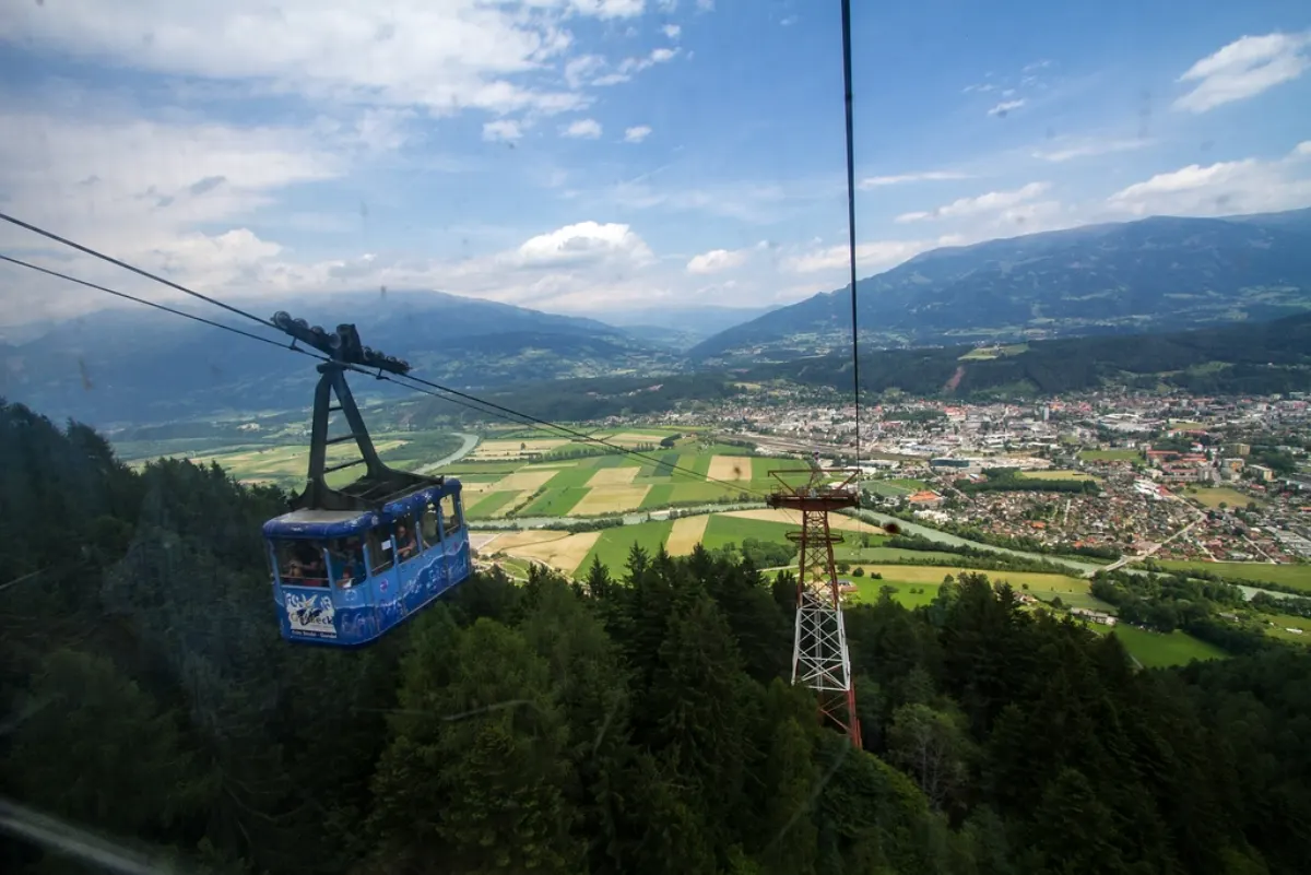 Kabina Goldeckbahn nad Spittalem