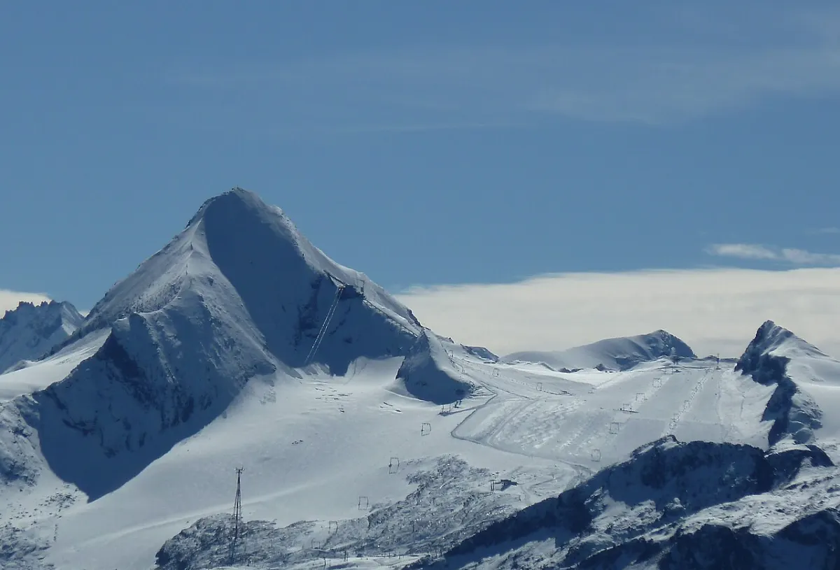 Kitzsteinhorn s ledovcem Schmiedinger Kees