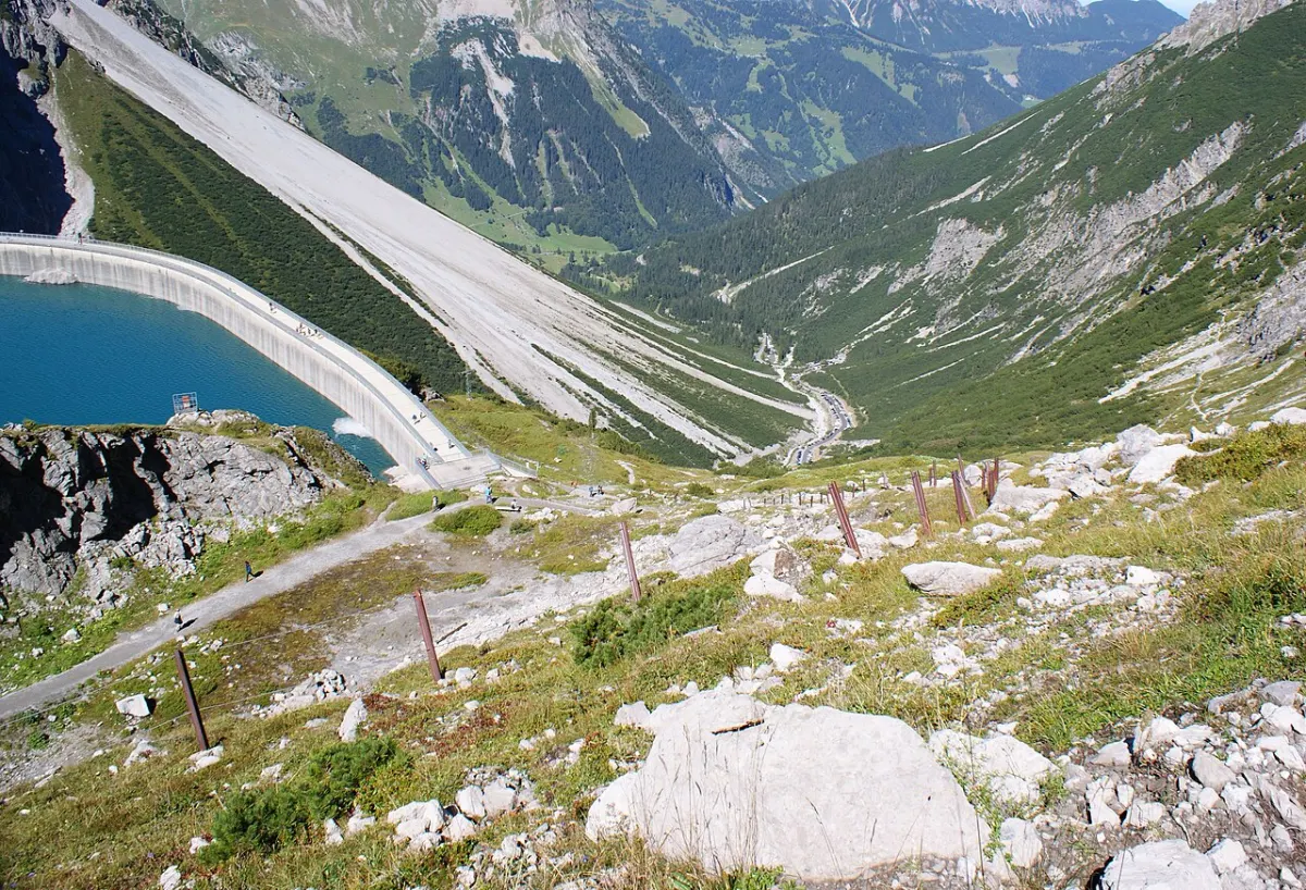 Lünerseebahn v Brandnertalu